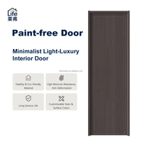 Porte intérieure simple en bois, personnalisée, de haute qualité, sans peinture, écologique, imperméable, insonorisée, faible teneur en formaldéhyde et résistante à l'humidité