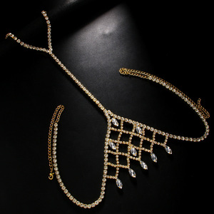 Atacado Men's Sexy Cintura Cadeia Ouro Rhinestone Cadeia Corpo Acessório para Homens Pendurado Pescoço Chest <span class=keywords><strong>Chain</strong></span> - Product Image 3