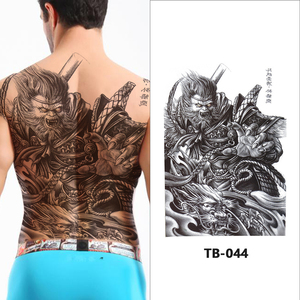 Pegatina de tatuaje de <span class=keywords><strong>espalda</strong></span> completa temporal grande impermeable de alta calidad para mujeres y hombres - Product Image 3