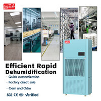 Dehumidifier Komersial New Lingde Electric 290L/D 380V dengan Layar Digital dan Fitur Restart Otomatis untuk Bengkel, Ruang Bawah Tanah, dan Arsip
