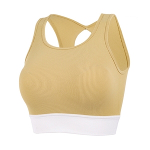 Ropa interior deportiva de color contrastante <span class=keywords><strong>para</strong></span> mujer, almohadilla <span class=keywords><strong>para</strong></span> el pecho Asana, chaleco de fitness a prueba de golpes <span class=keywords><strong>para</strong></span> correr y entrenar, sujetador de yoga - Product Image 5