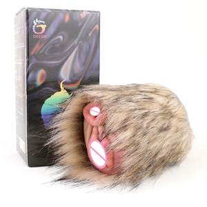 Masturbador abierto <span class=keywords><strong>de</strong></span> vagina <span class=keywords><strong>de</strong></span> silicona GEEBA para hombres, masturbador para hombres en forma <span class=keywords><strong>de</strong></span> vagina animal, juguete sexual <span class=keywords><strong>de</strong></span> burro masturbador peludo - Product Image 4