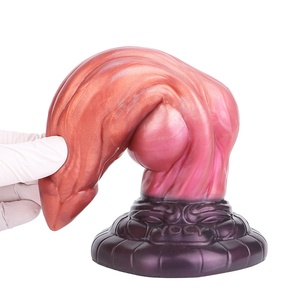 YOCY Dual Layer Silicone Dog <b>Dildo</b> with Suction Cup Soft Skin Hard Core <b>Dildo</b> Artificial Animal Penis Dog <b>Dildo</b> for Women Men - Product Image 6