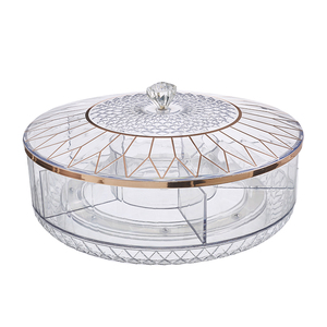 Plateau tournant innovant à 2 niveaux Lazy Susan pour un rangement efficace dans la cuisine - Product Image 1