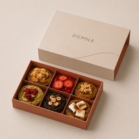 Boîte à biscuits coulissante personnalisée de qualité supérieure, écologique, avec séparateurs, pour la boulangerie, les chocolats, les biscuits, les coffrets cadeaux, l'emballage de vente au détail