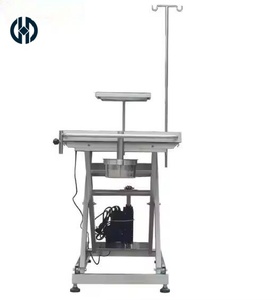 Table d'opération <span class=keywords><strong>vétérinaire</strong></span> à conception robotisée avec levage électrique, bac à déchets et support de perfusion, adaptée aux cliniques vétérinaires - Product Image 3
