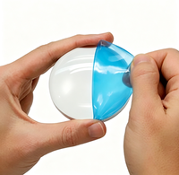 Film de protection pour verres optiques en acrylique PVC bleu, découpé sur mesure, simple face, avec adhésif puissant sans résidu pour emballage de lunettes