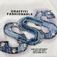 26 Nouvelles jupes en jean à manches courtes pour filles et enfants, style occidental, avec patchs en tissu, ensemble jupe mi-longue en jean