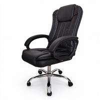 Chaise de bureau de direction moderne en cuir PU noir à dossier haut, pivotante, vente en gros d'usine, acceptation OEM