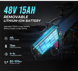 <span class=keywords><strong>Vélo</strong></span> <span class=keywords><strong>Électrique</strong></span> <span class=keywords><strong>Pliant</strong></span> 20 Pouces, 250 W, Pneus Larges, 7 Vitesses, pour Homme et <span class=keywords><strong>Femme</strong></span> - Product Image 5