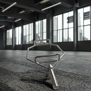 Mdbuddy แท่งดักของ barbell ชุบโครเมียม, 56นิ้วพร้อมที่จับยกสำหรับ squats, <span class=keywords><strong>deadlift</strong></span> - Product Image 4