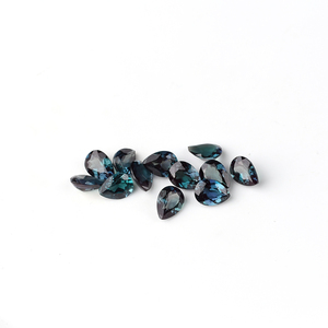 ホットセール 洋梨型アレキサンドライト宝石 合成サファイア ジュエリーリング彫刻用 貴重なアレキサンドライト使用 - Product Image 3