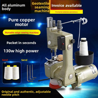 Nouvelle machine à coudre portable pour usage domestique, fonctions de scellage de coutures en géotextile et de fermeture de sacs, fonctionnement manuel, rechargeable