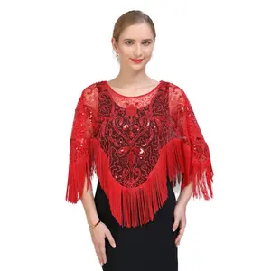 Cover-up avec pompon, châle de plage, nouvelle collection été 2019