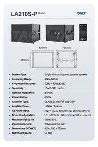 듀얼 10인치 액티브 라인 어레이 파워드 시스템 전문 음향 장비 (콘서트 무대, 야외 행사용) - Product Image 3