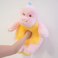 Boneka Dinosaurus Duduk Warna Pastel, Mainan Hewan Isi Lembut dan Halus, Boneka Dino Kartun Lucu untuk Anak-anak, Hadiah Ulang Tahun Bertema Dinosaurus
