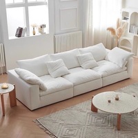 Ensemble Canapé Sectionnel Moderne de Luxe pour Salon, Meuble en Forme de L, 2 ou 3 Places avec Recliner d'Angle Compression Sans Cadre pour Aménagements Intérieurs