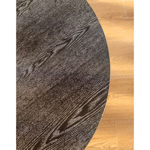 Muebles para el hogar Retro japoneses, diseño redondo de baja altura, Wabi-Sabi, mesa de centro de sala de estar de madera maciza - Product Image 6