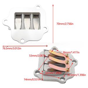 Gruppo membrana Yama ha PW80 PY80 CY80 V80 Y100 Peewee 80 completo 2 tempi ATV Dirt Bike valvola Reed alluminio bachelite - Product Image 2