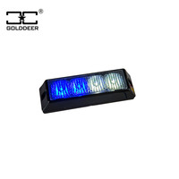 Luz estroboscópica para camión de construcción, 4 luces LED de emergencia, azul, SL6201