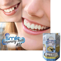 Nuevo Diseño de Carillas Dentales Ajustables para Dientes Superiores e Inferiores, Restauración Dental Temporal, Cubierta de Dientes Postizos Cómodos de Aspecto Natural