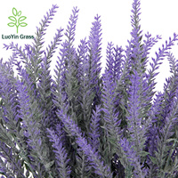 12 Bundel Bunga Lavender Buatan, Buket Tanaman Ungu untuk Pernikahan, Dekorasi, Dekorasi Rumah Pertanian
