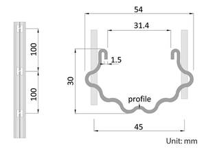 Tappi a caldo zincato U Slot Design metallo supporto palo del sistema di traliccio in legno trattato a pressione per vigneti e paletti di uva - Product Image 6