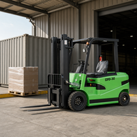 Nouvelle chariot élévateur à palettes 4x4 à pneus pleins, haute performance, alimenté au lithium, 1 tonne, GY11-034 |   Utilisation en restaurant |   Mât à deux étages 80V |   1200 mm