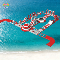 Parc aquatique gonflable en PVC durable, personnalisé, pour usage commercial, grand centre de jeux aquatiques extérieur pour enfants et adultes, idéal pour l'été