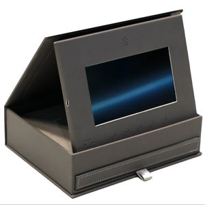 Kotak hadiah kue cokelat mewah emas mewah Magnet hijau baterai isi ulang Video LCD 250-2000mAh hadiah promosi bisnis - Product Image 1