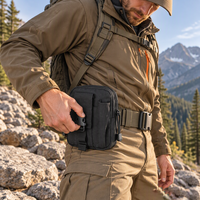 Pochette tactique MOLLE, sacoche de ceinture pour téléphone de 6 pouces, pochette de rangement pour accessoires de sport et EDC en plein air