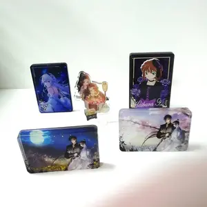 Custom Wholesale Transparent Quicksand Acrylic Crafts Stand Up Set Anime Combination For Promotional Gifts Acrylic Standee