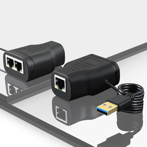Adaptador de red Doonjiey <span class=keywords><strong>RJ45</strong></span> Divisor Ethernet de 1 a 2 puertos Chaqueta de PVC Adaptador divisor LAN Convertidor <span class=keywords><strong>Cat</strong></span> 5 <span class=keywords><strong>6</strong></span> 7 - Product Image 1