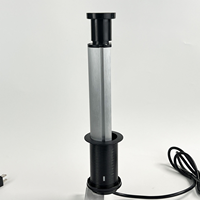 Tour de prises électrique rétractable OEM AI 20W avec port Type C pour îlots de cuisine et tables de conférence