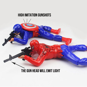 Juguete de Araña Superhéroe Militar que Gatea, Juguete Infantil con Sonido y Luces, Juguete de Broma para Niños - Product Image 3