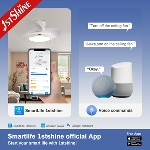 1stshine Ventilador <span class=keywords><strong>de</strong></span> Techo Blanco 30 Pulgadas Cuchillas <span class=keywords><strong>de</strong></span> Plástico Control Remoto Iluminación LED Ventilador <span class=keywords><strong>de</strong></span> Techo Pequeño - Product Image 6