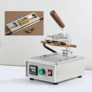 Small Manual Leather and Brass Type Movable Copper Die Hot-pressing and Stamping <b>Machine</b> for Leather Goods - Product Image 4