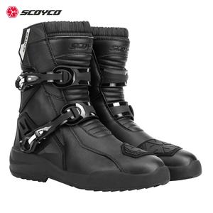 Respirant aventure tenue décontracté résistant moteur <span class=keywords><strong>Motocross</strong></span> bottes Touring hommes moto équitation chaussures de sport imperméables - Product Image 1