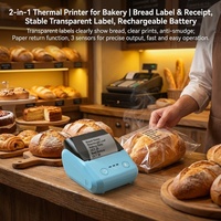 Impresora de Etiquetas de Recibos Mini con Certificado de Conformidad, Compatible con Android, iOS, Windows, Office, Unix, para Comida para Llevar y Servicios de Catering