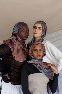 Nova Vela Aquarela Pedra Impresso Modal Hijab Lenços Ombre Mármore Soft Rayon Viscose Mulheres Muçulmanas Xale - Product Image 4