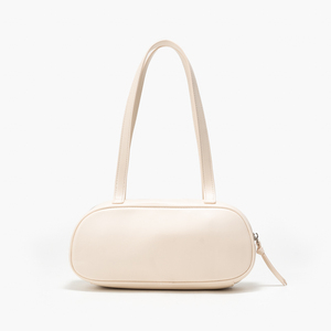 Sac à bandoulière beige avec nœud, garniture texturée, fermeture à loquet, sac à main à sangle unique pour les voyages quotidiens - Product Image 3