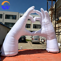 Arche publicitaire gonflable blanche personnalisée en tissu Oxford avec ventilateur intégré, installation facile, pour centres commerciaux en extérieur