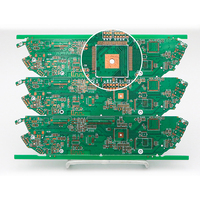 Circuit imprimé multicouche HDI avec technologie Microvia, matériau FR-4, épaisseur de cuivre 36 µm pour affichage LED haut de gamme, calcul IA, conception personnalisée