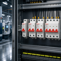 1P 2P 3P 4P 4.5kA Miniature Circuit Breaker MCB AC 240 415V 63A B C D Curve Trip Type Mini Breaker DIN Rail 50 60Hz CE CB