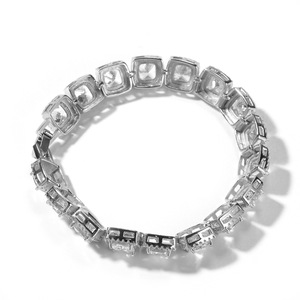 Bracelet pour homme avec fermoir à bascule en zircon, style rock candy, personnalisé, accessoire hip hop, bracelet pour homme - Product Image 6