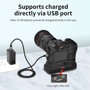 Poignée de batterie verticale KingMa BG-<span class=keywords><strong>R10</strong></span> pour appareils photo <span class=keywords><strong>Canon</strong></span> R5, R5C, R6, R6 MarkII - Product Image 5