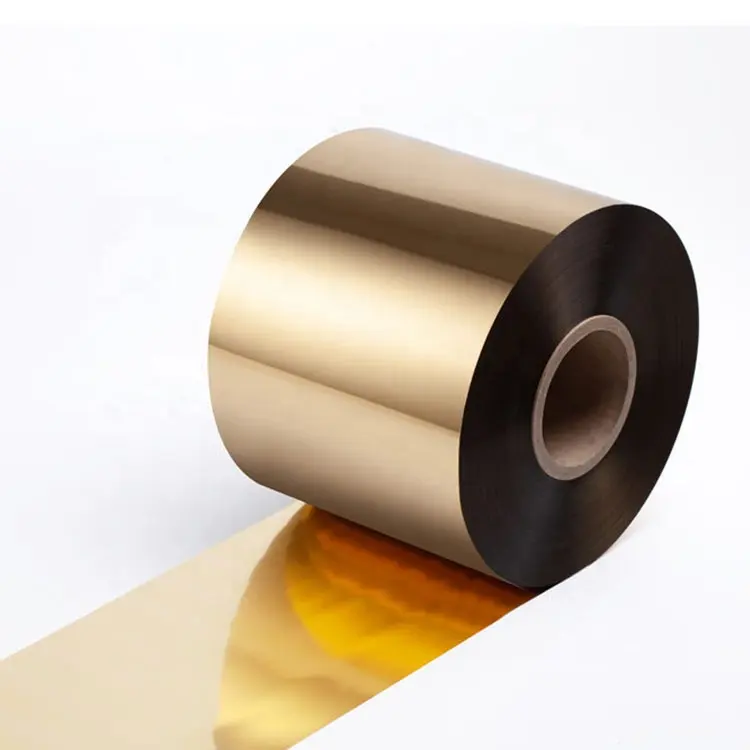 Película de transferencia de calor de papel de lámina dorada, 4cm de ancho, 120 metros para cuero, estampado en caliente, trabajo de PVC y papel artesanal, grabado en relieve bronceado