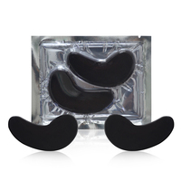 Coussinets Anti-rides en Hydrogel, masque pour les yeux au collagène noir, soins hydratants, Gel cristal, patchs pour les yeux, vente en gros