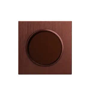 Wall Switch European Standard 10A Brown 1 Gang 1 Way 250V Electric Wall Light Switches And Sockets For Home