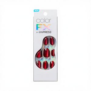 <span class=keywords><strong>Uñas</strong></span> <span class=keywords><strong>Postizas</strong></span> <span class=keywords><strong>KISS</strong></span> ImPRESS Sin Pegamento, Color FX 'Hidden Gem' Rojo, Forma Ovalada Corta, 30 <span class=keywords><strong>Uñas</strong></span>, Material ABS, Modelo IMCF34, Prenda <span class=keywords><strong>de</strong></span> Preparación - Product Image 1